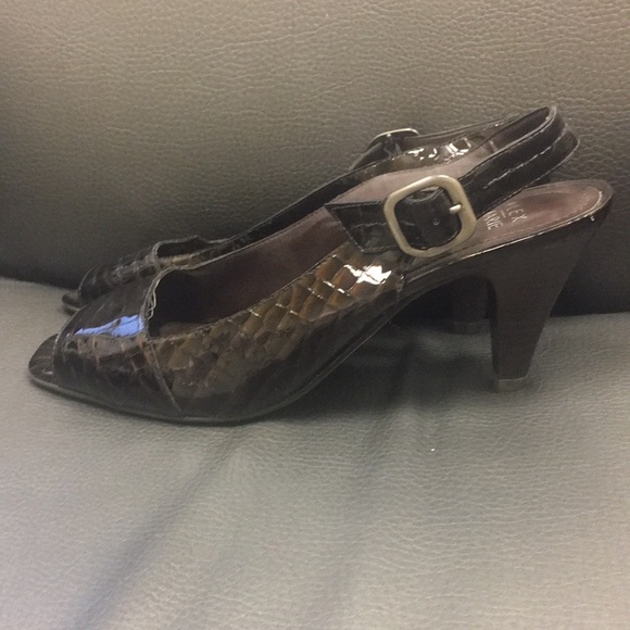 ALEX MARIE Black Open-Toe Women's Shoes - Picture 4 of 9